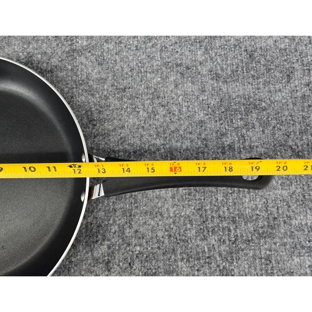 Tramontina Skillet 12 Inch Copper Porcelain Enamel Nonstick Frying Pan Metallic
